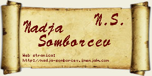 Nadja Somborčev vizit kartica